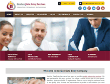 Tablet Screenshot of nexgendataentry.com